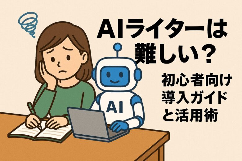 AIライターは難しい？と悩んでいる女性